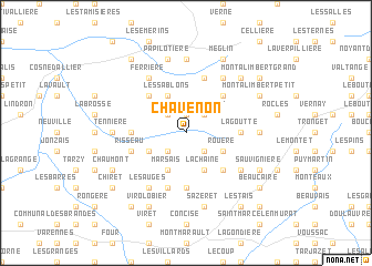 map of Chavenon