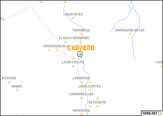 map of Chaveño