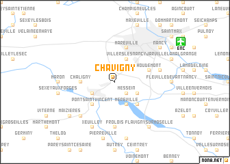 map of Chavigny