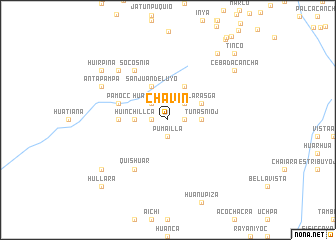 map of Chavín