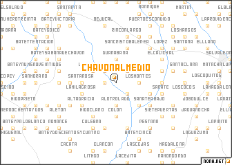 map of Chavón al Medio
