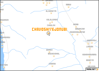 map of Chāvoshī-ye Jonūbī