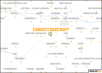 map of Chavot-Courcourt