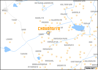 map of Chāwandiya