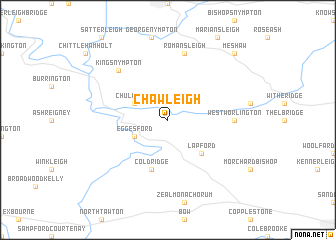 map of Chawleigh