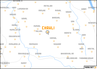 map of Chāwli