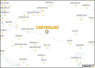 map of Chayangjŏn