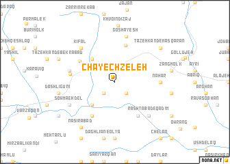 map of Chāyech Zeleh