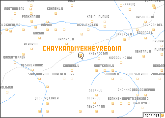 map of Chāy Kandī-ye Kheyr ed Dīn