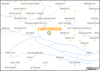 map of Chaykovichi