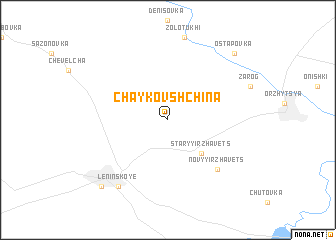 map of Chaykovshchina