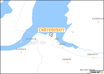 map of Chaykovskiy