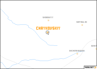 map of Chaykovskiy