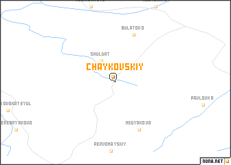 map of Chaykovskiy