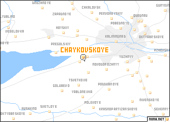 map of Chaykovskoye