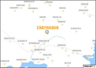 map of Chaynikovo