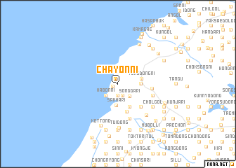 map of Chayŏn-ni