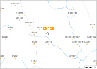 map of Chaza