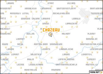 map of Chazeau