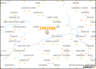 map of Chazeau