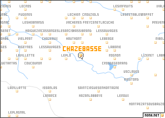 map of Chaze Basse