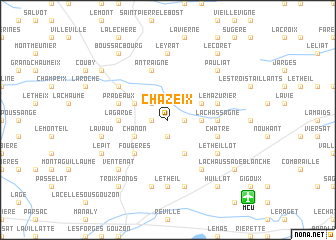 map of Chazeix