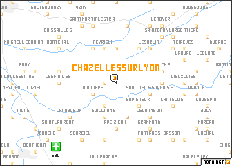 map of Chazelles-sur-Lyon