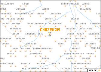 map of Chazemais