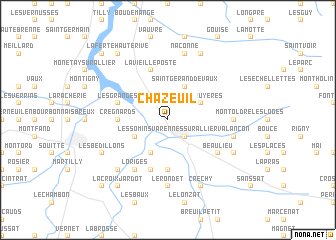 map of Chazeuil