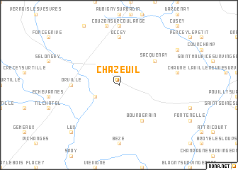 map of Chazeuil