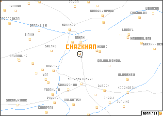 map of Chāz-Khān