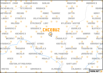 map of Chcebuz