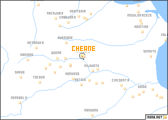 map of Cheane