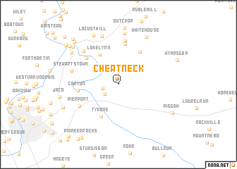 map of Cheat Neck