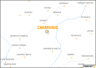 map of Chebakovo