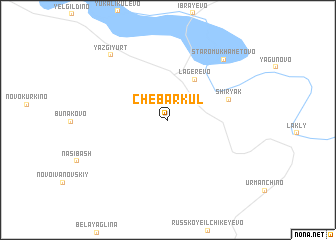 map of Chebarkul\