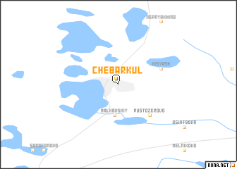map of Chebarkul\