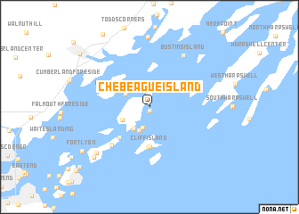 Chebeague Island (United States - USA) map - nona.net