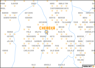 map of Chʼebekʼa