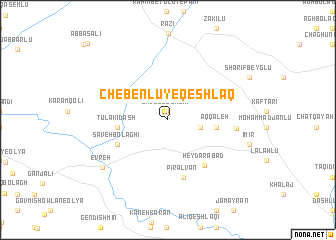 map of Chebenlū-ye Qeshlāq