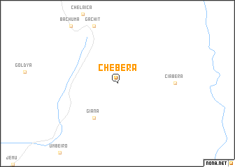 map of Chʼebera