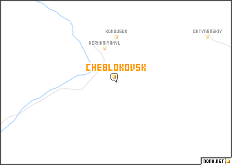 map of Cheblokovsk