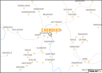 map of Cheboken
