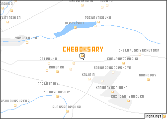 map of Cheboksary