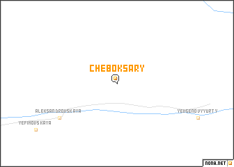 map of Cheboksary