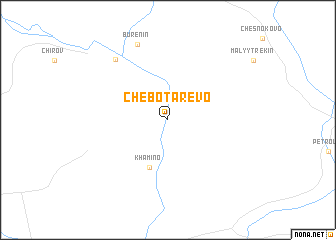 map of Chebotarëvo