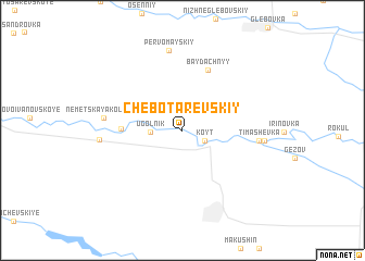 map of Chebotarevskiy