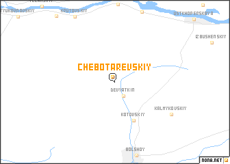 map of Chebotarevskiy