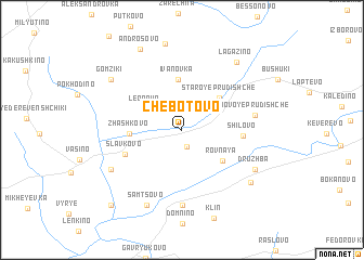 map of Chëbotovo