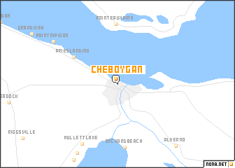 map of Cheboygan